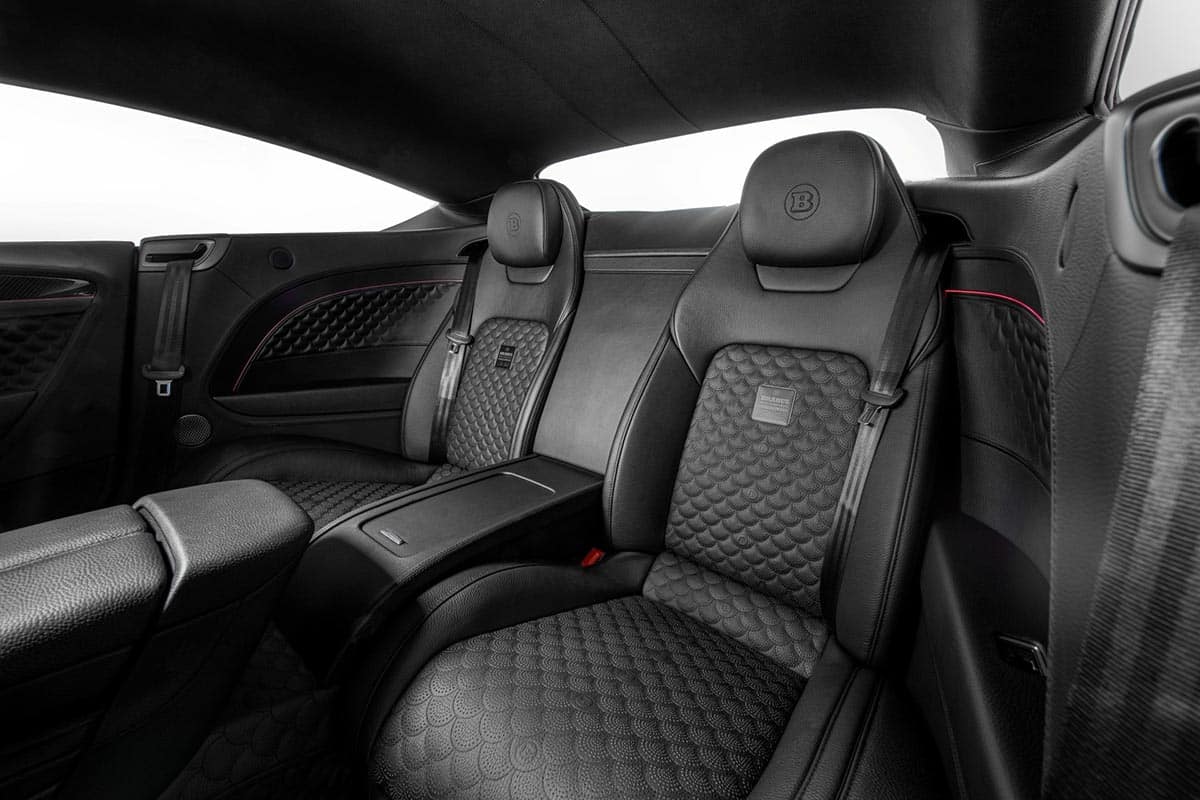 Brabus 900 rear bench with leather finish and custom embroidery