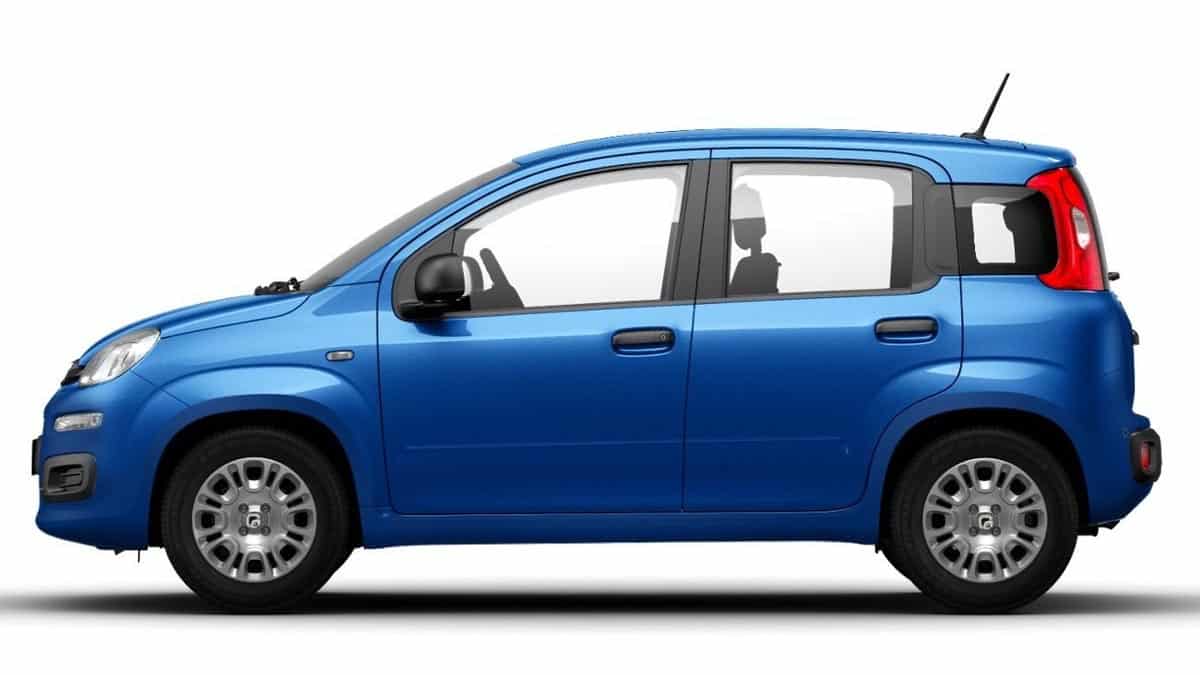 2025 Fiat Panda profile view in City trim with 15-inch wheels
