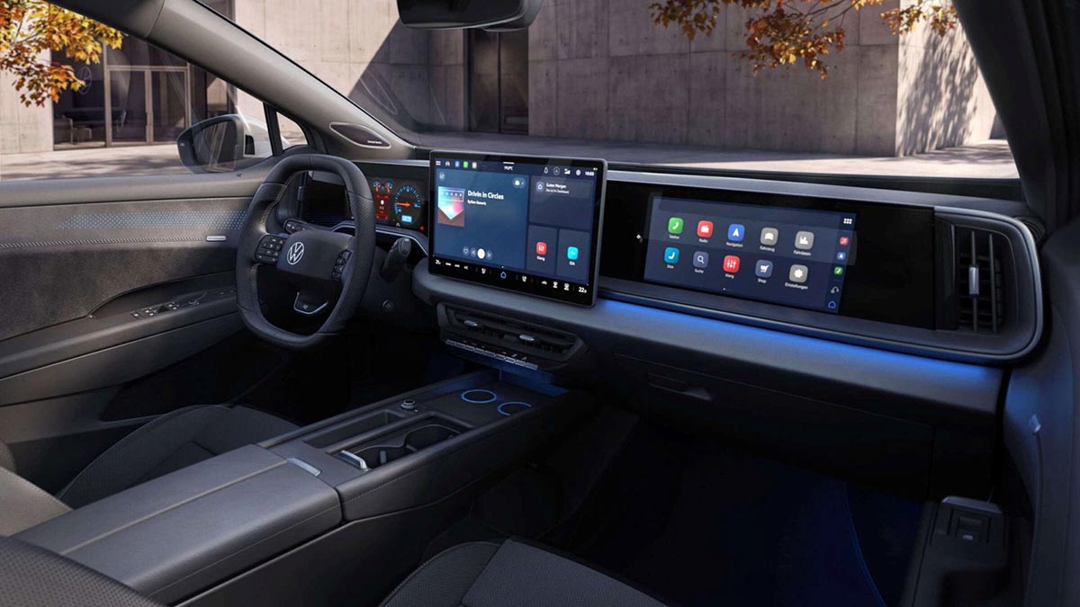 Volkswagen ID. Tiguan electric SUV shown in a front three-quarter view.